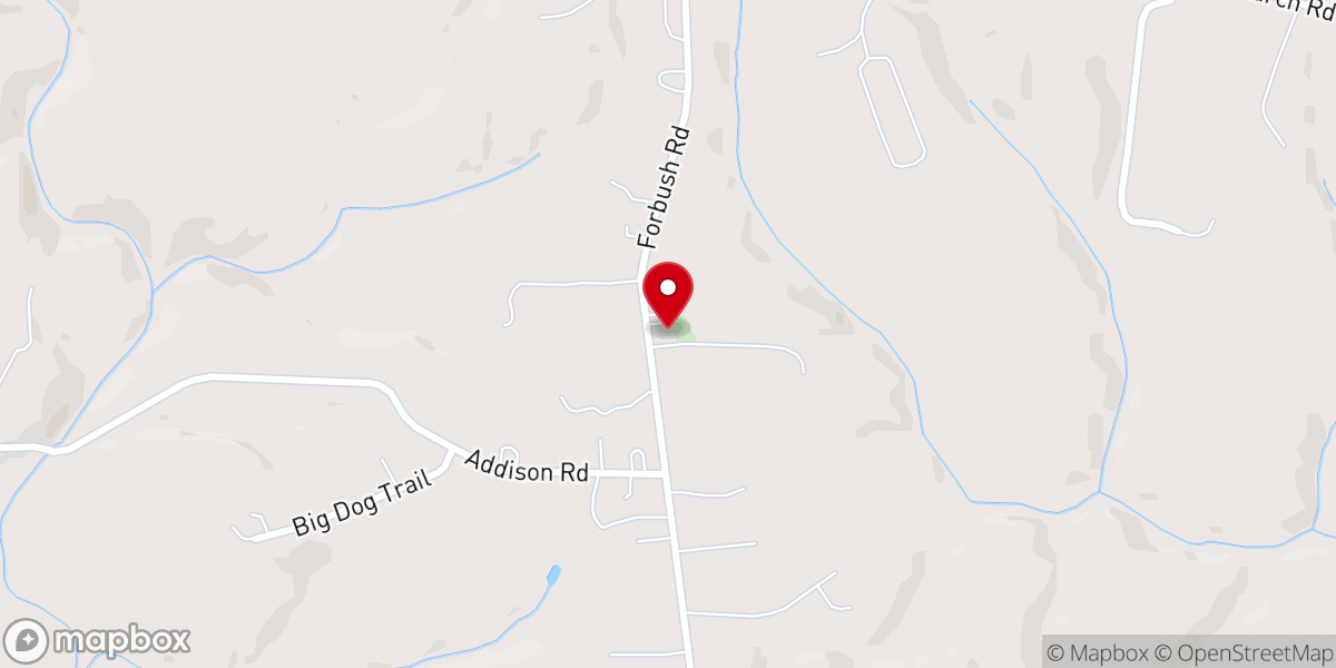 Map showing location of Patterson Grove African Methodist Episcopal Zion Church