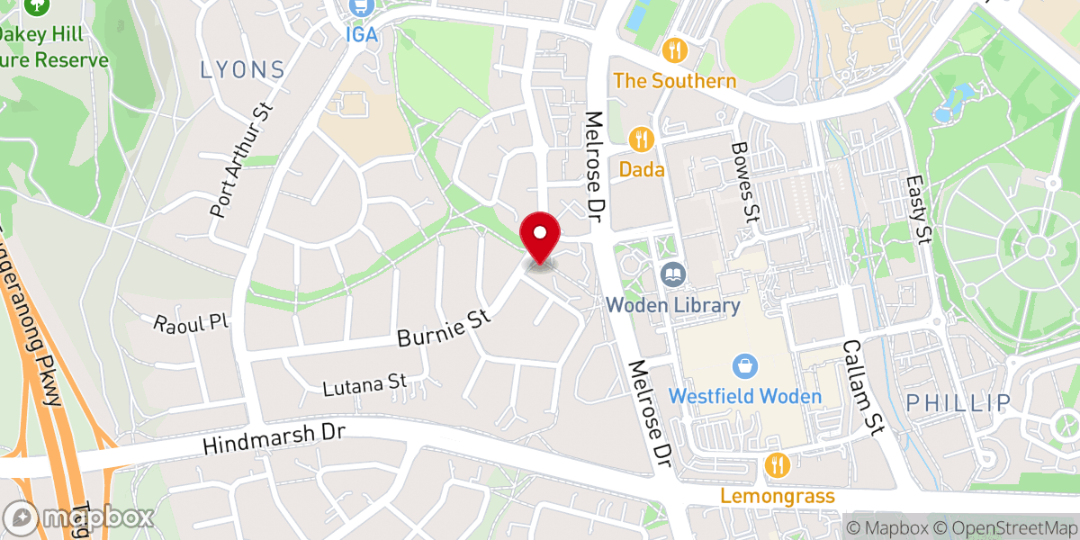 Map showing location of Saint Alban's Anglican Church