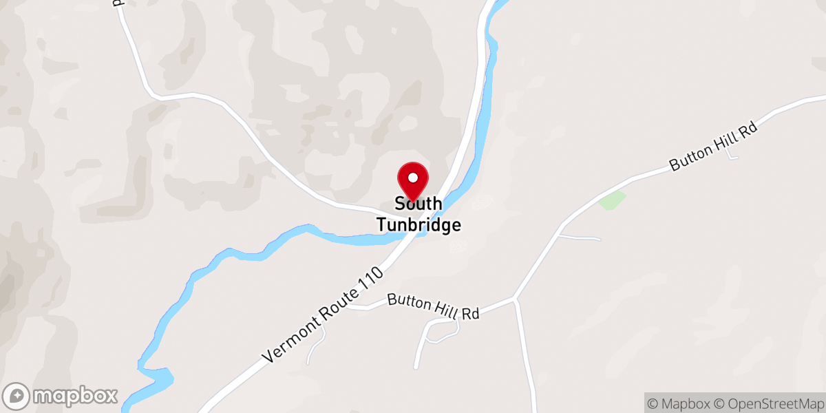 Map showing location of South Tunbridge