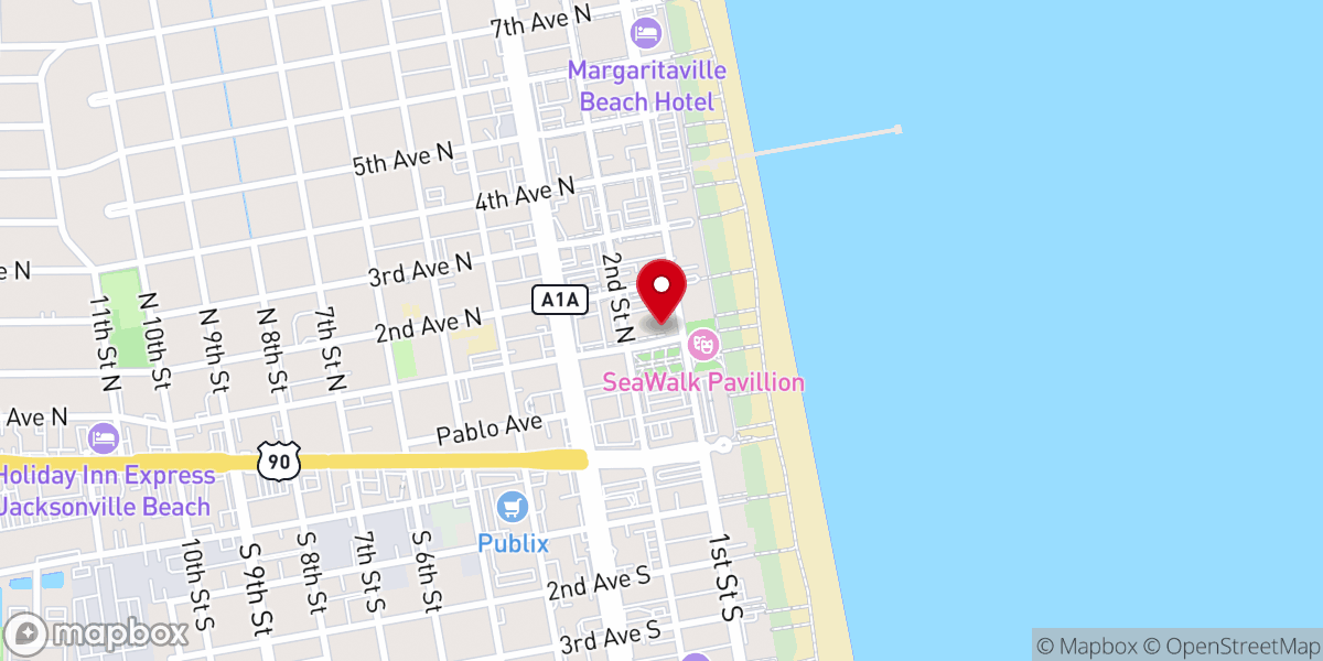 Map showing location of Beaches Rescue & Recovery Mission