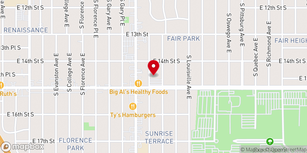 Map showing location of Grace & Peace Presbyterian Church