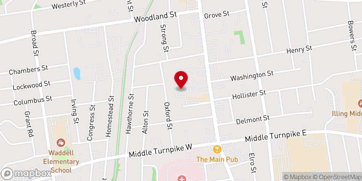 Map showing location of Manchester Church of the Nazarene