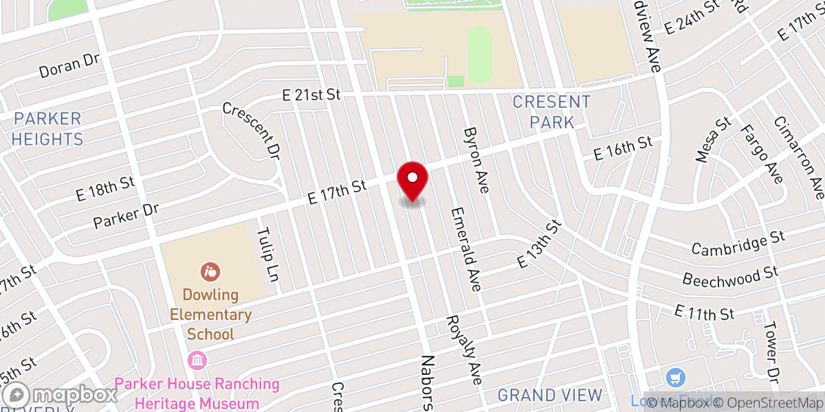 Map showing location of Crescent Park Church of Christ