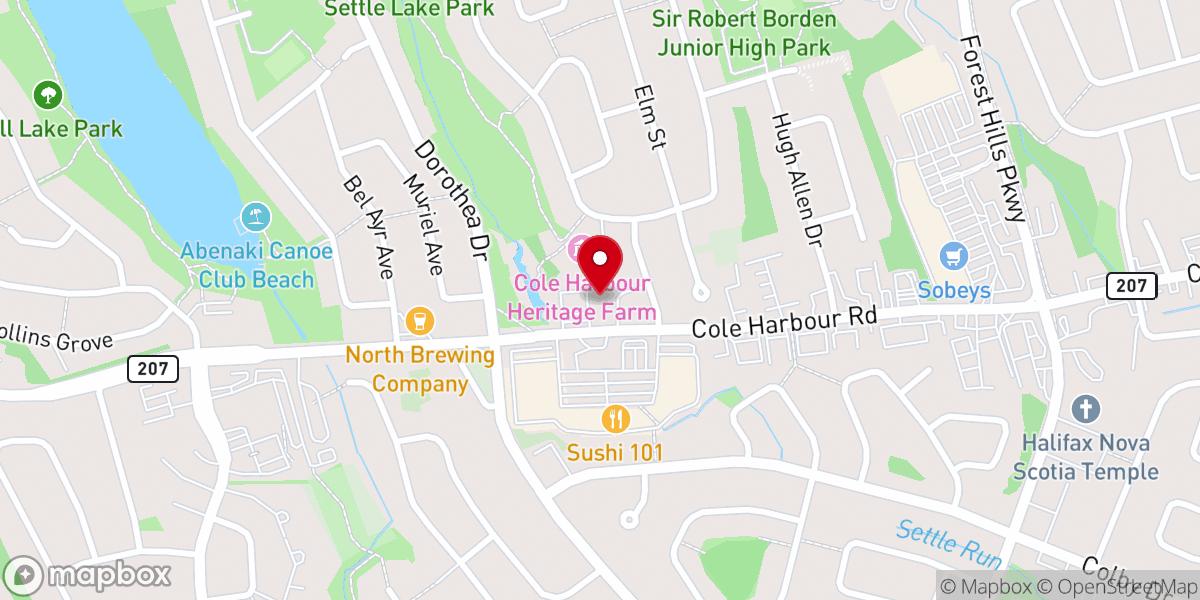 Map showing location of Forest Hills Fellowship Baptist Church