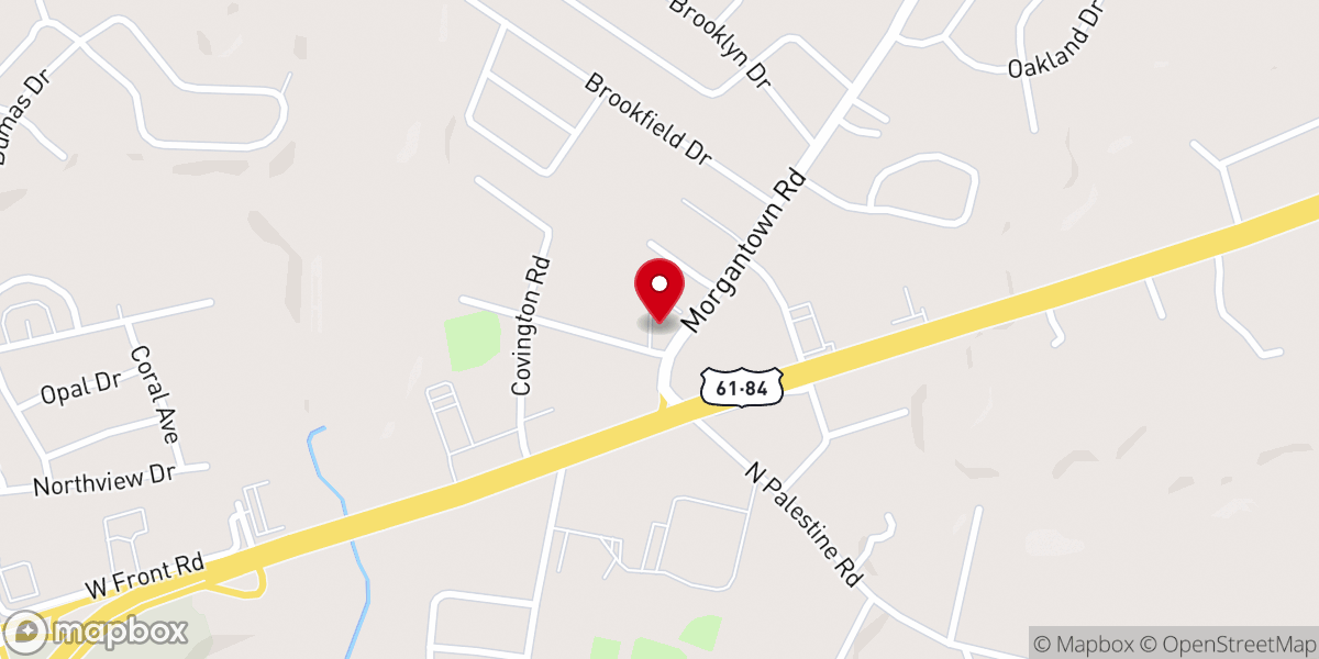 Map showing location of Assumption Catholic Church