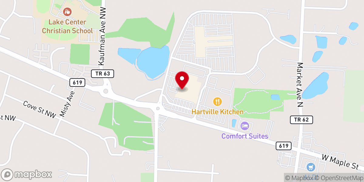 Map showing location of Love Our Community Thrift