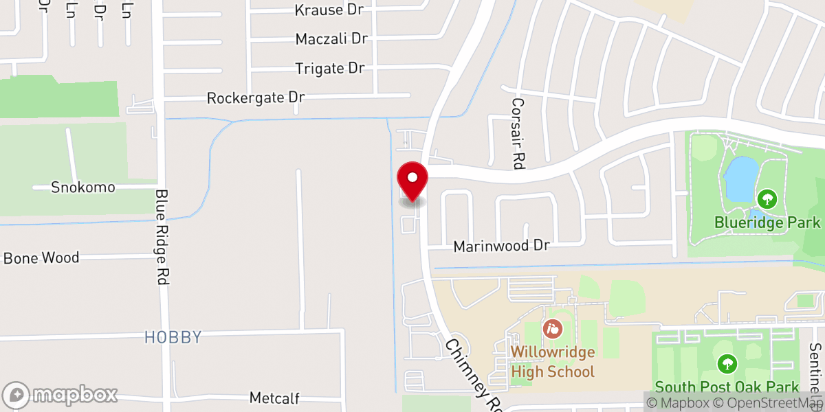 Map showing location of Impact Church of Houstom