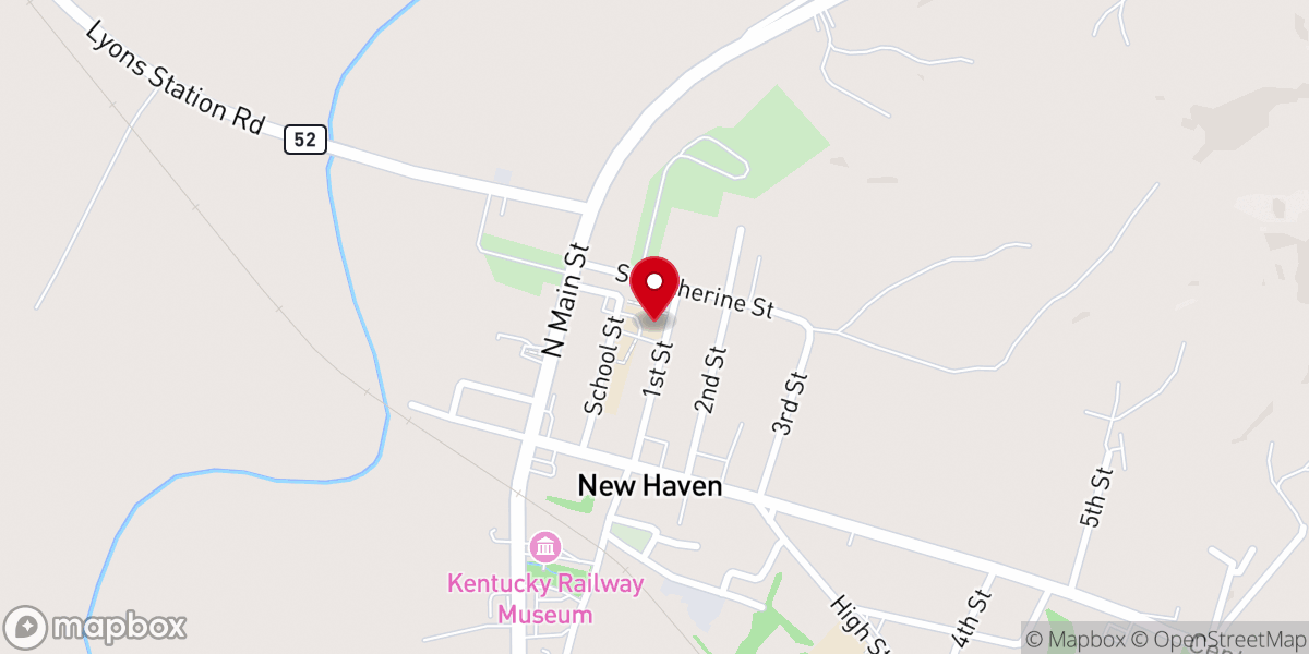 Map showing location of St. Catherine Academy