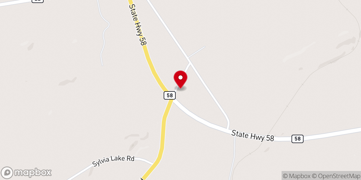 Map showing location of Fowler Baptist Church