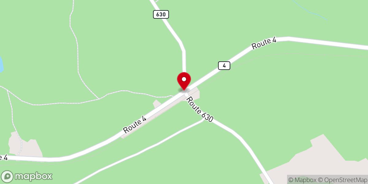 Map showing location of McAdam Parish