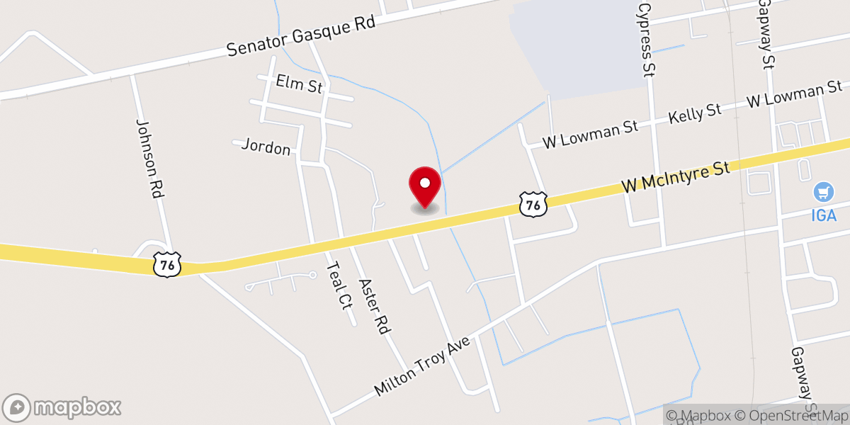 Map showing location of Bridge Outreach Ministry 911