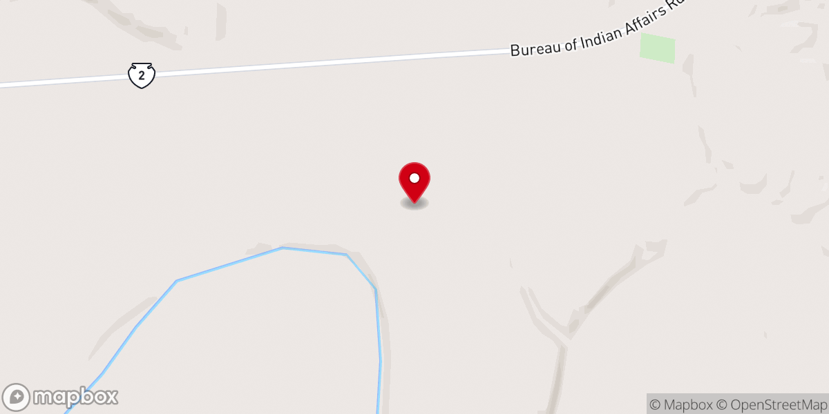 Map showing location of St. Thomas Episcopal Church, On The Tree