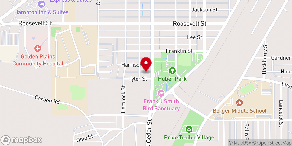Map showing location of Iglesia Vida