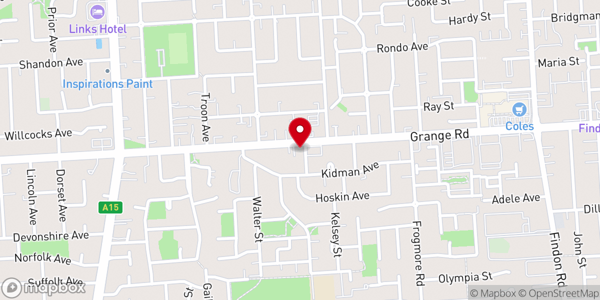 Map showing location of The Church of the Resurrection (Anglican)