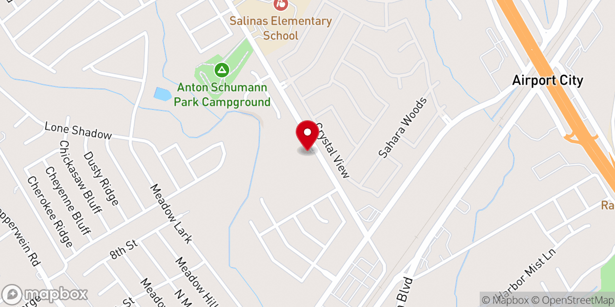 Map showing location of Iglesia Unidos por el Evangelio