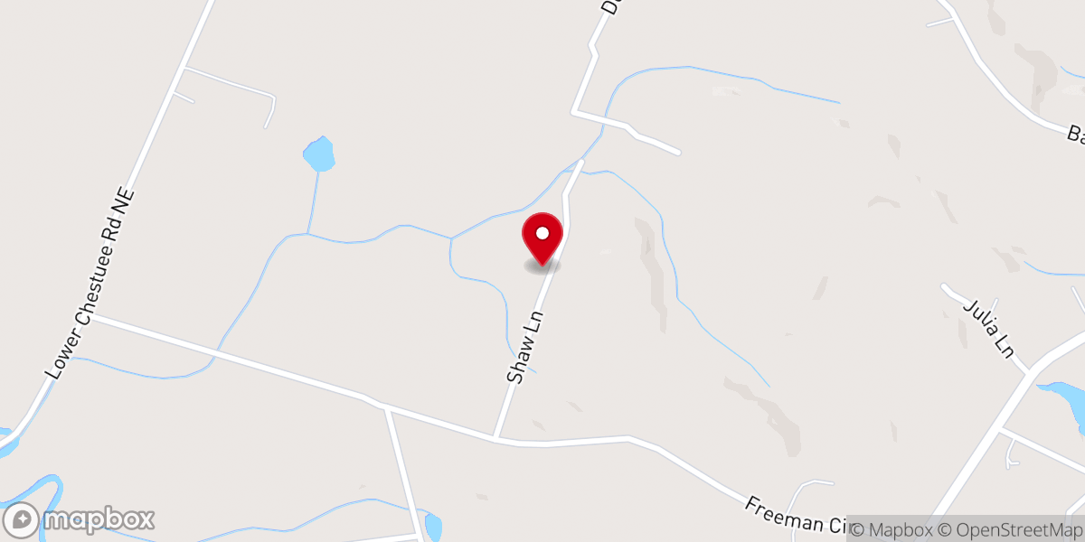Map showing location of Church of God Little Flock