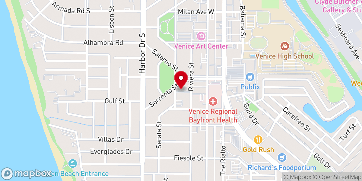 Map showing location of St Mark's Episcopal Day School