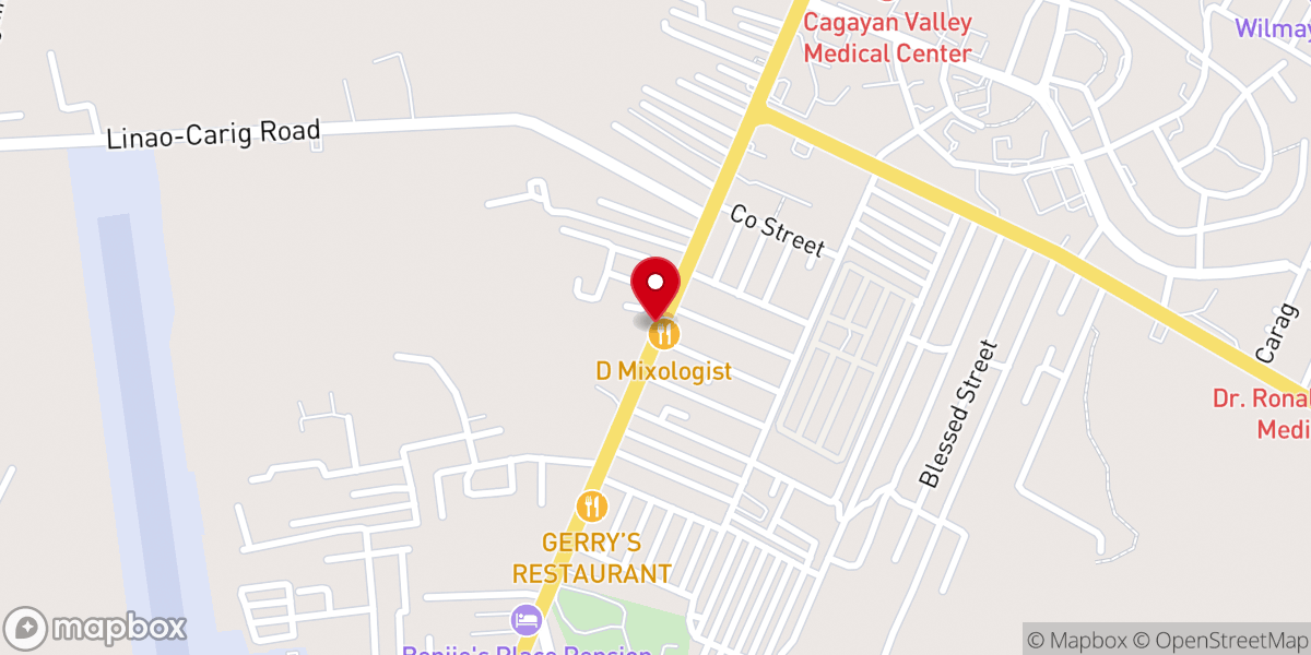 Map showing location of Light Bringers City Church Assembly of God