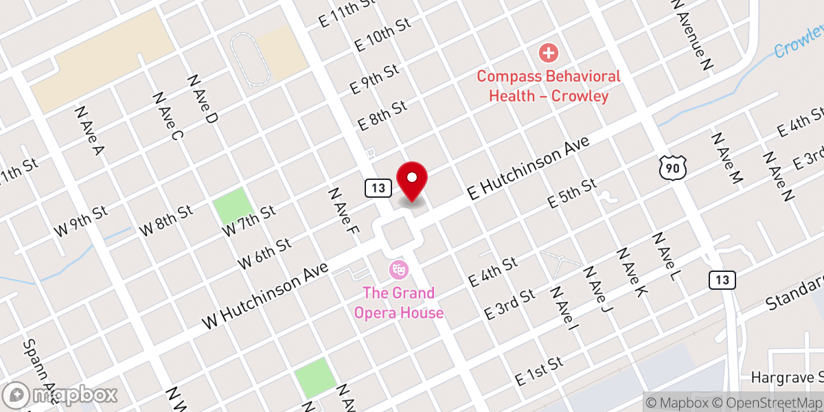 Map showing location of Ruddocks Bakery