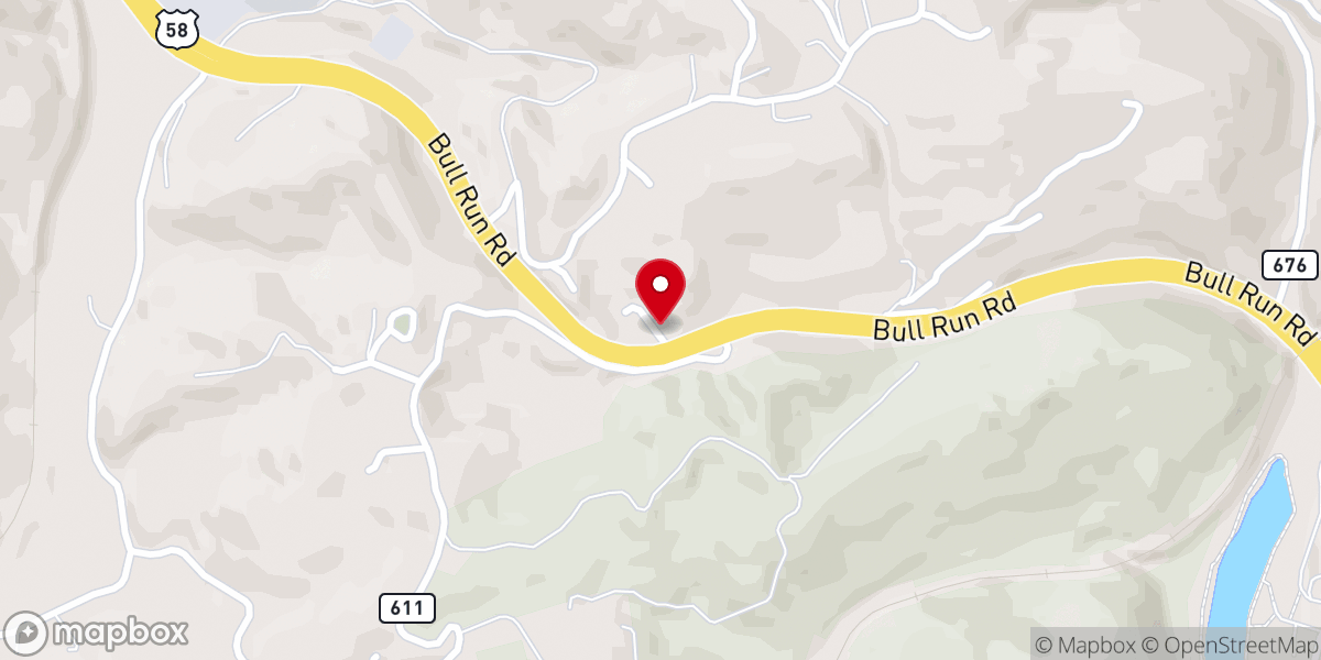Map showing location of St Paul Freewill Baptist Church