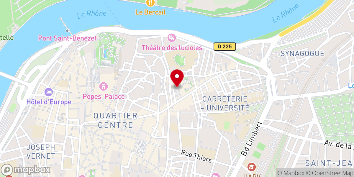Map showing location of Place des Carmes