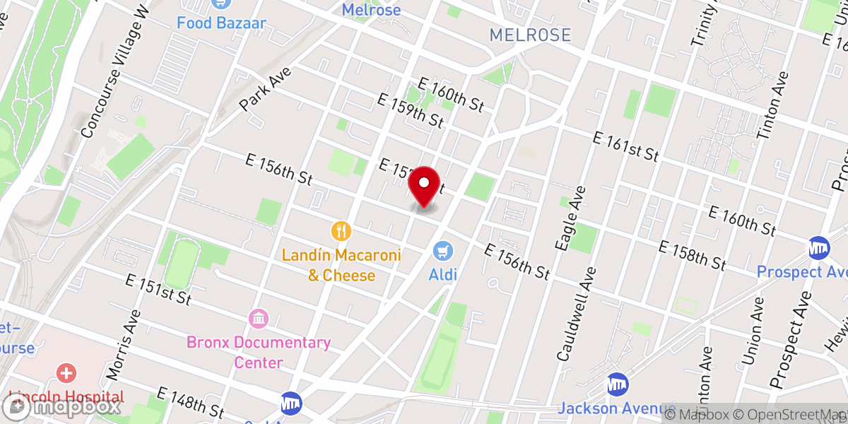 Map showing location of La Gran Esperanza Spanish Seventh-Day Adventist Church