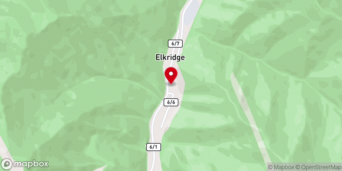 Map showing location of Elkridge Community Church
