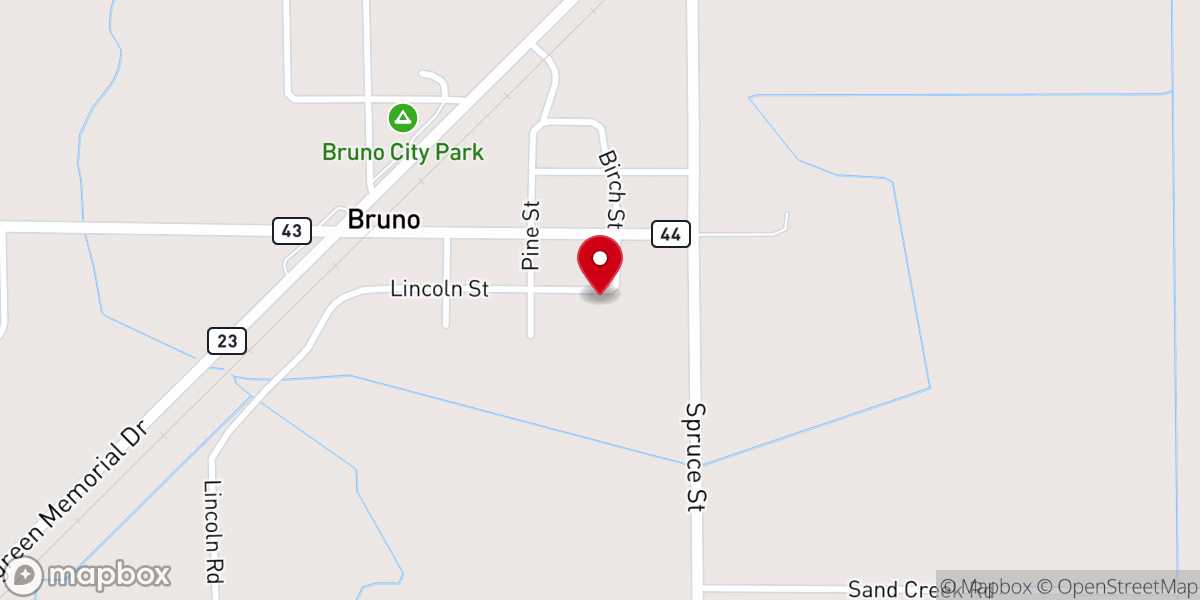 Map showing location of Trinity Lutheran Church