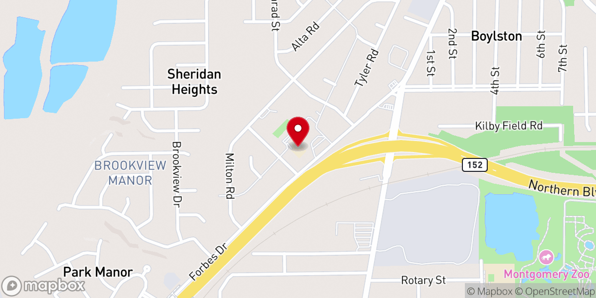 Map showing location of Resurrection Catholic Missions - Food Distribution Center