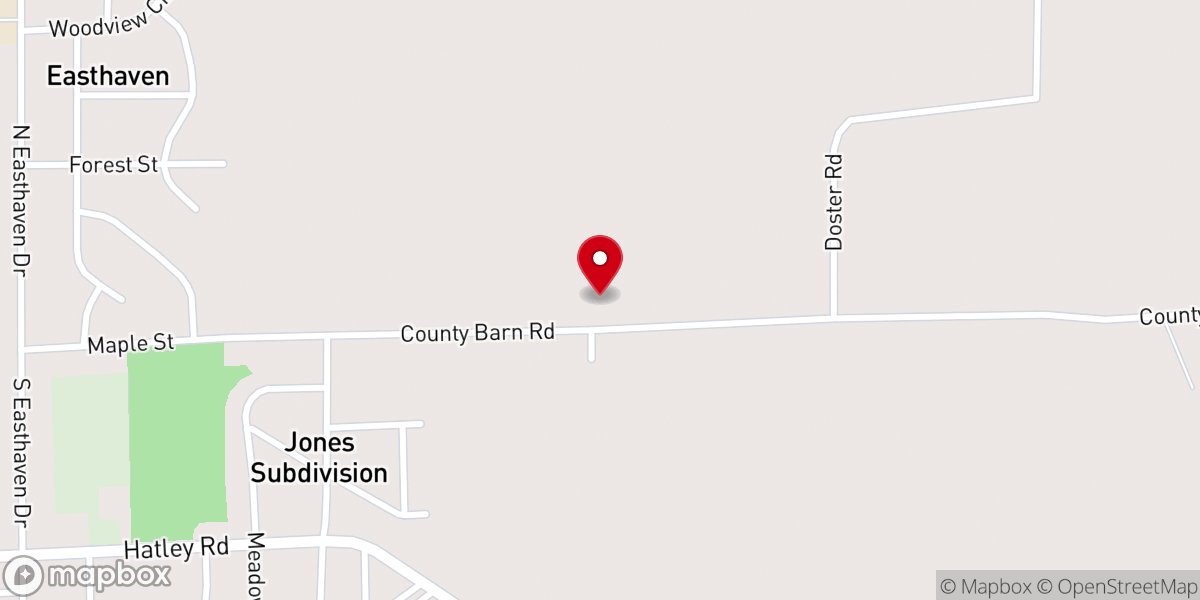 Map showing location of Amory Christian Academy