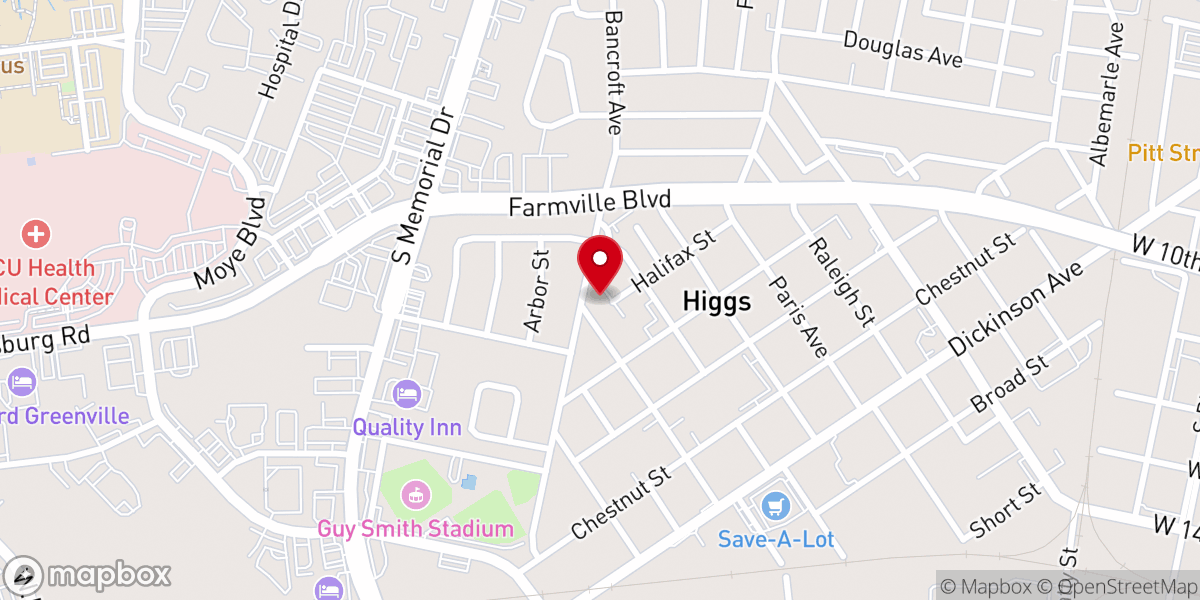 Map showing location of Mt Calvary Christian Center