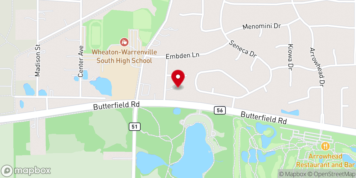 Map showing location of Faith Covenant Church