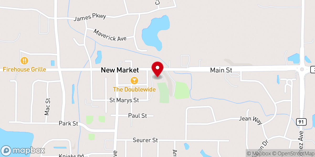 Map showing location of St. Nicholas Catholic Church