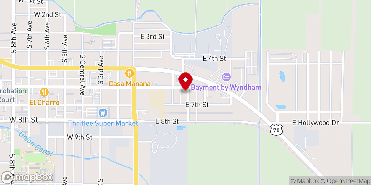 Map showing location of Grace Evangelical Lutheran Church