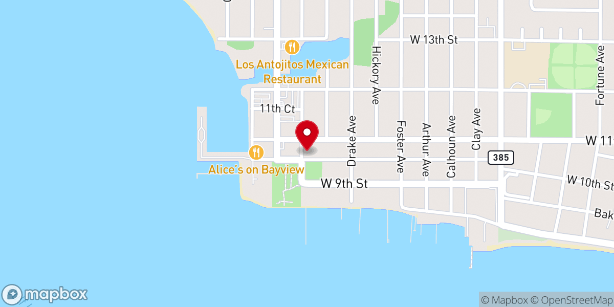 Map showing location of Historic St Andrews Church