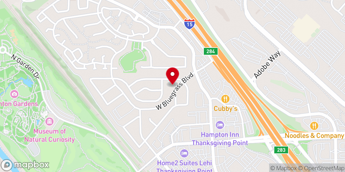 Map showing location of Thanksgiving Meadows HOA