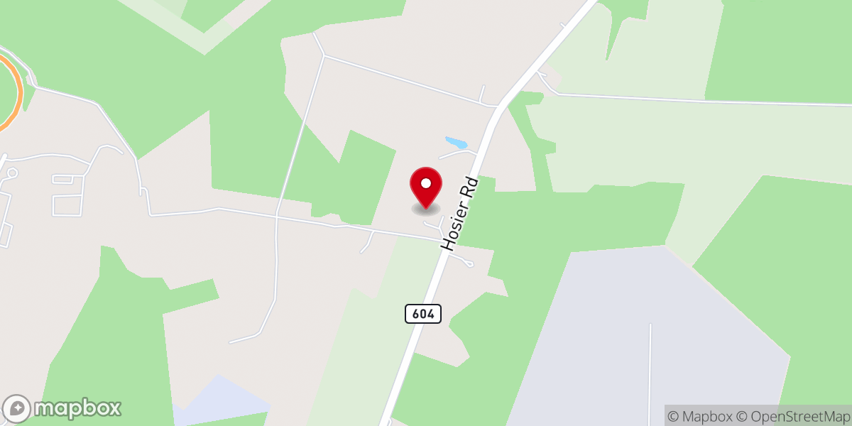 Map showing location of New First Baptist Church