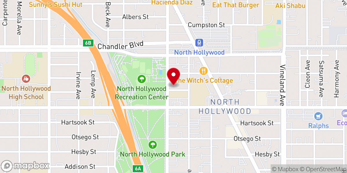 Map showing location of St. Paul's First Lutheran Church