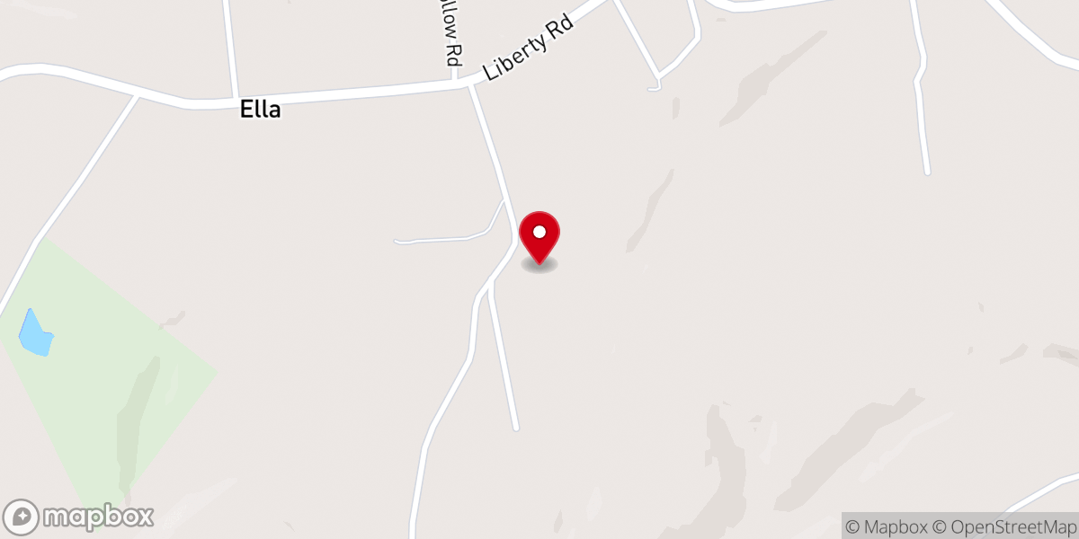 Map showing location of Fairview Church