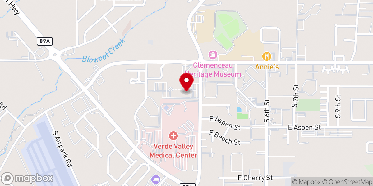 Map showing location of Verde Christian Academy