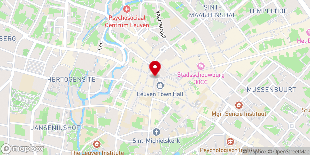 Map showing location of Grote Markt
