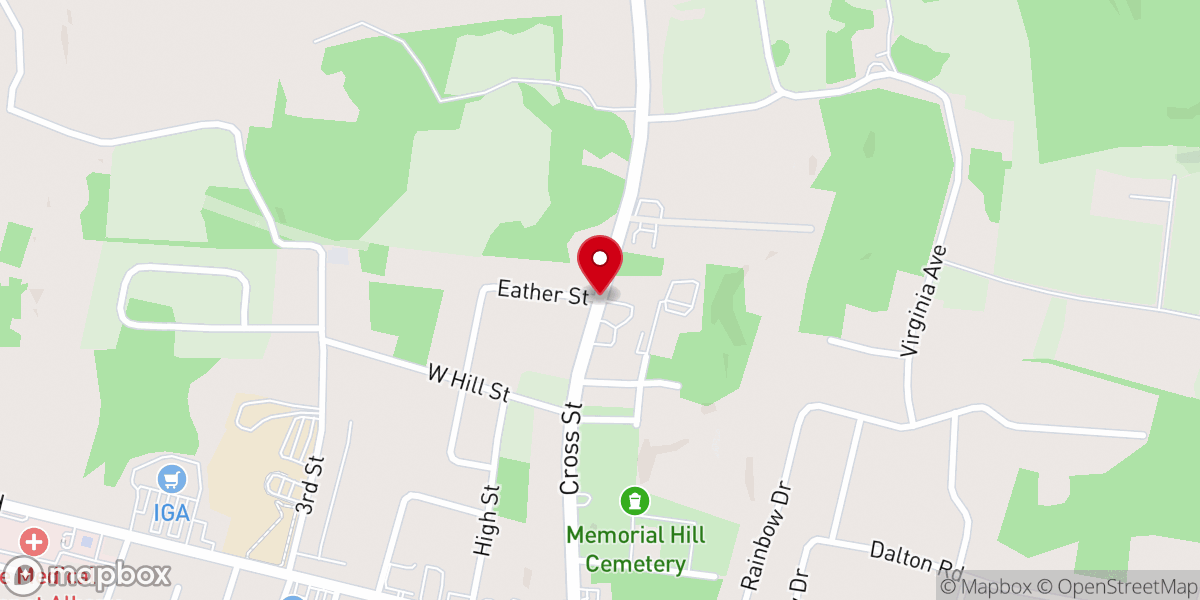 Map showing location of Albany United Church of the Nazarene