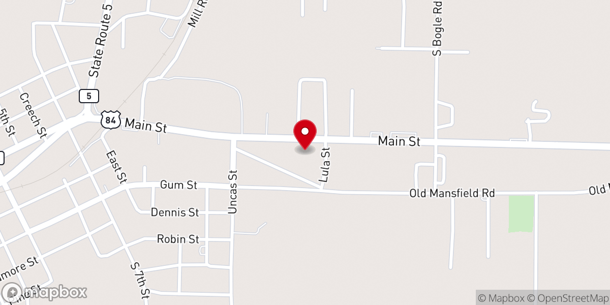 Map showing location of Desoto Parish EMS