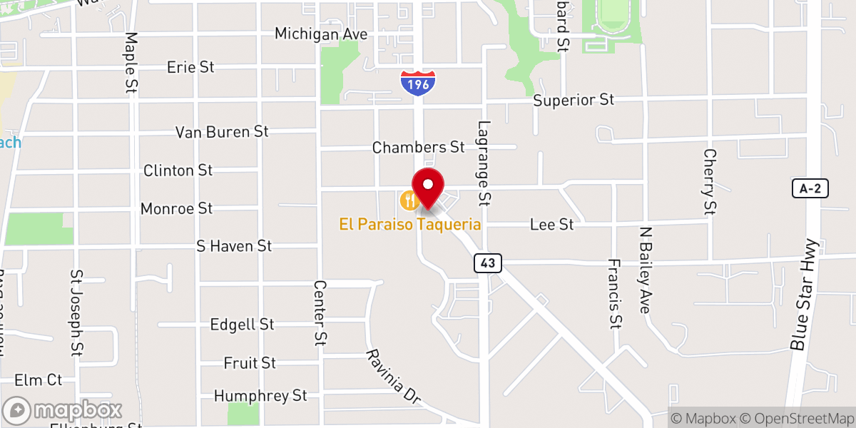Map showing location of South Haven Area Chamber of Commerce
