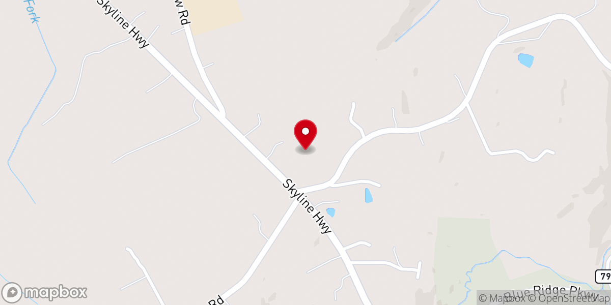 Map showing location of Fairview Baptist Church