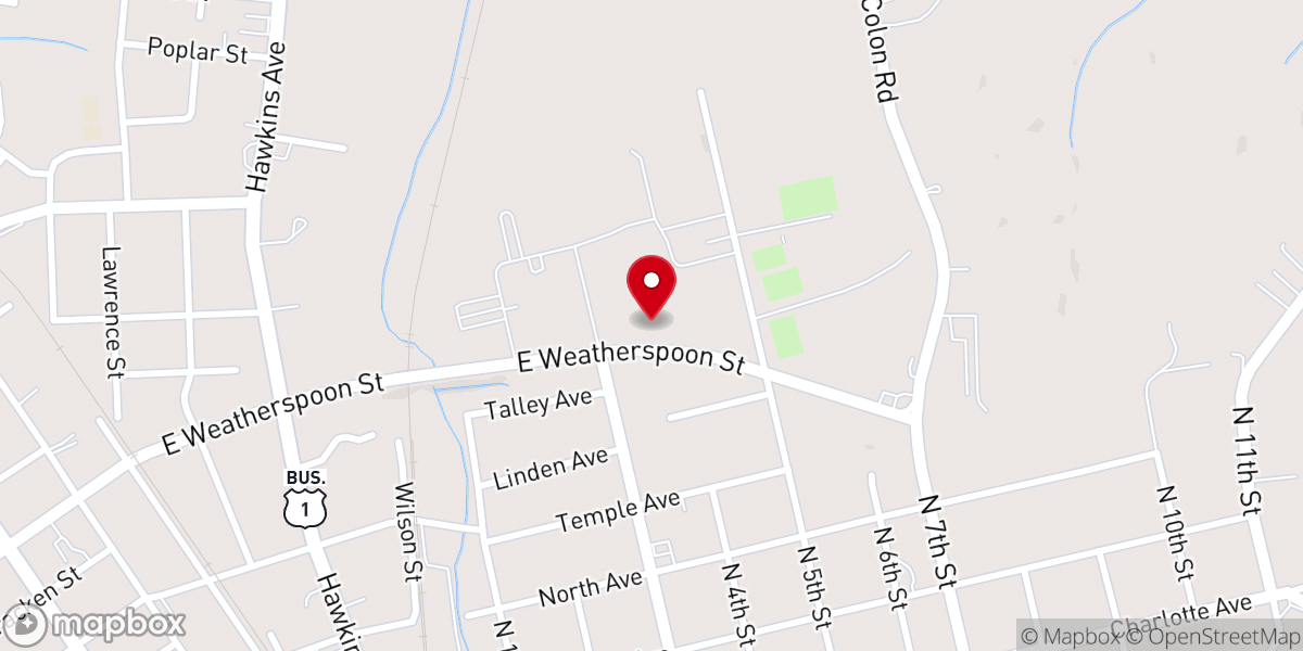 Map showing location of First Apostolic Church of Sanford