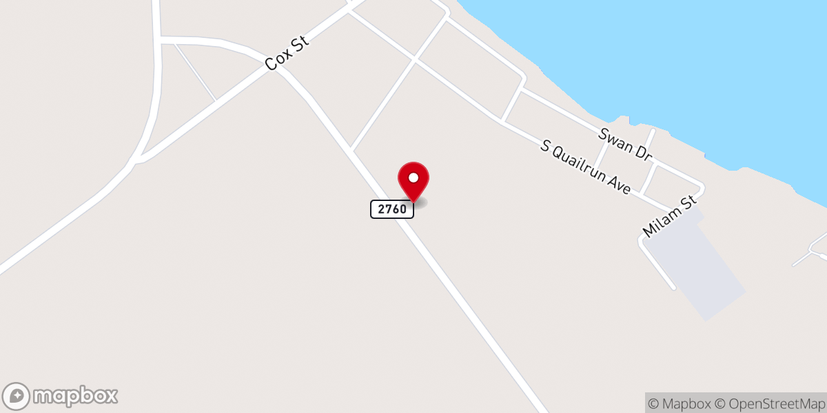 Map showing location of First Baptist Church of Indianola