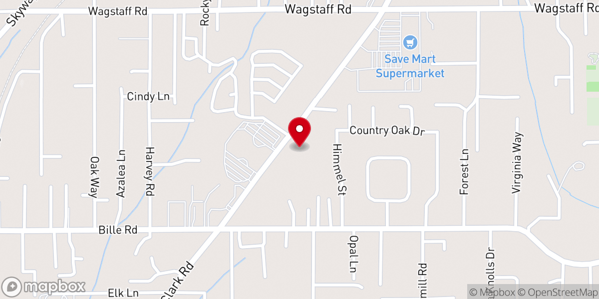 Map showing location of First Baptist Church Paradise