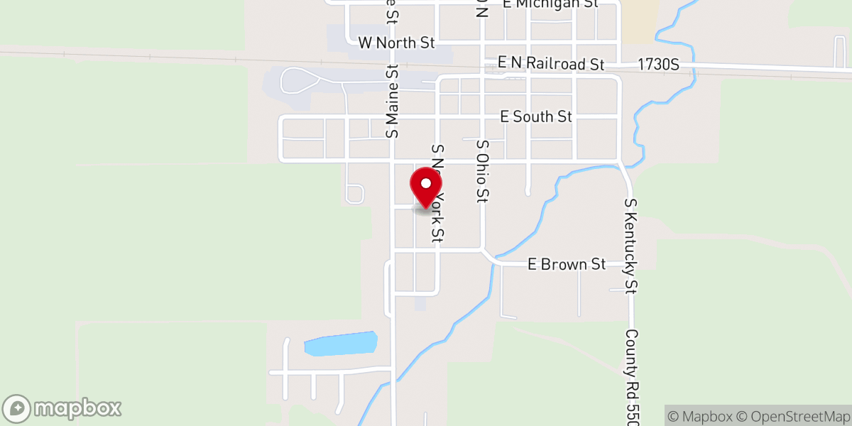 Map showing location of First Christian Church Parsonage
