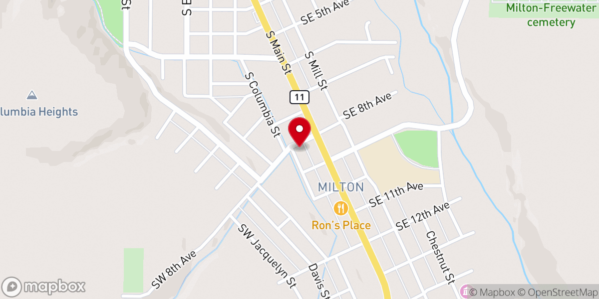 Map showing location of First Community Church of God